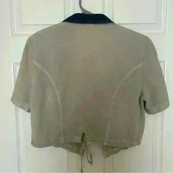 Vintage Nina Piccalino Cropped Safari Style Jacket 80s - Picture 5 of 6